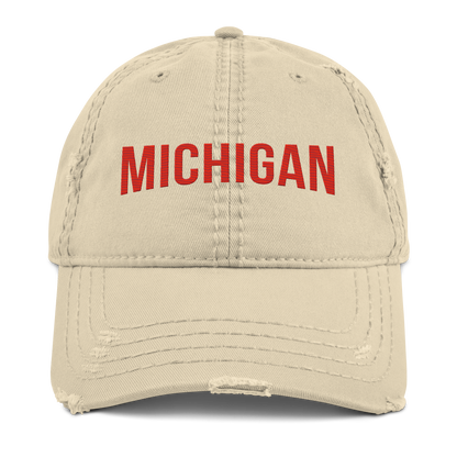 'Michigan' Distressed Dad Hat | Streaming Parody