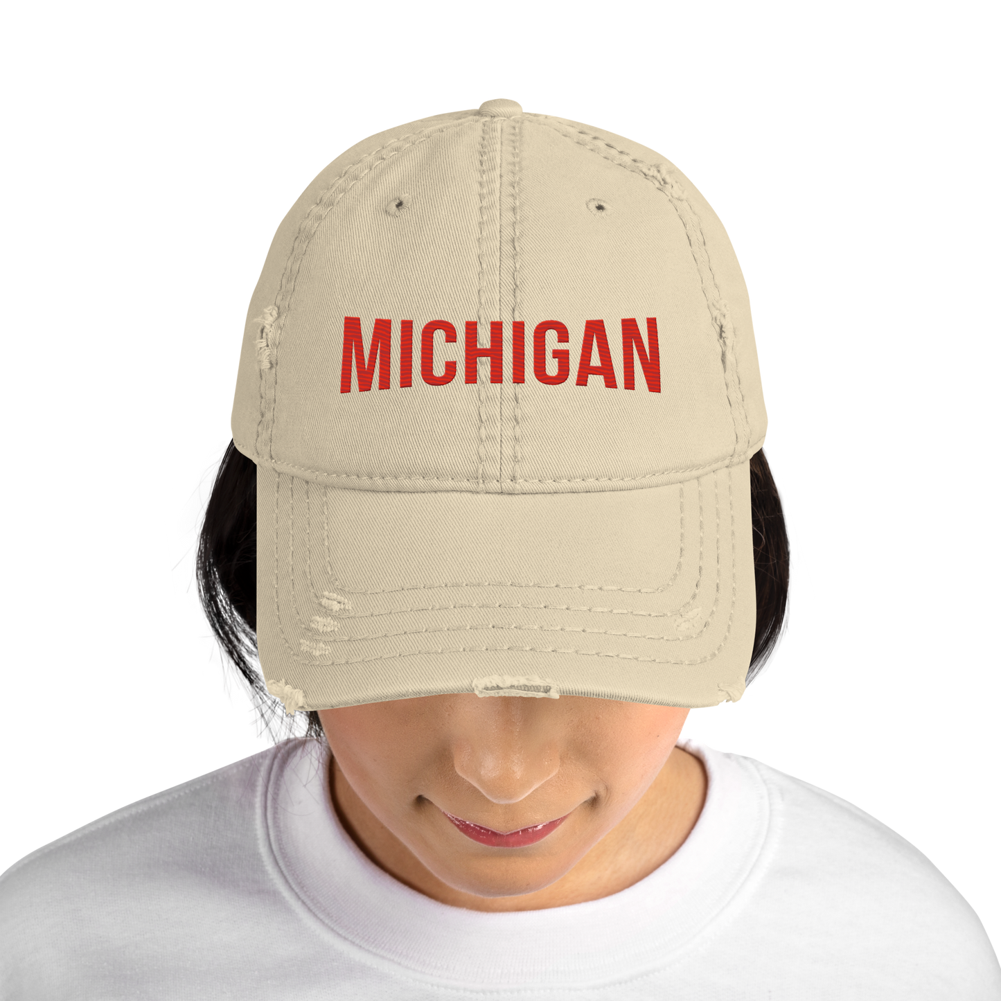 'Michigan' Distressed Dad Hat | Streaming Parody