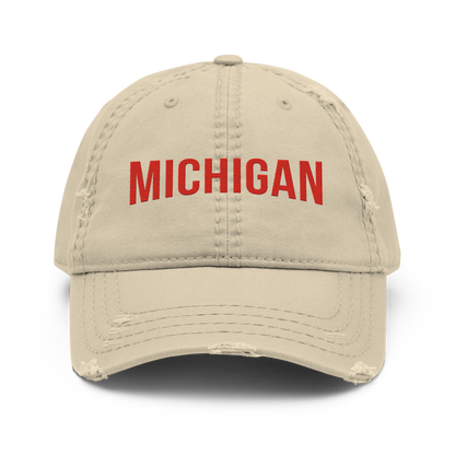 'Michigan' Distressed Dad Hat | Streaming Parody