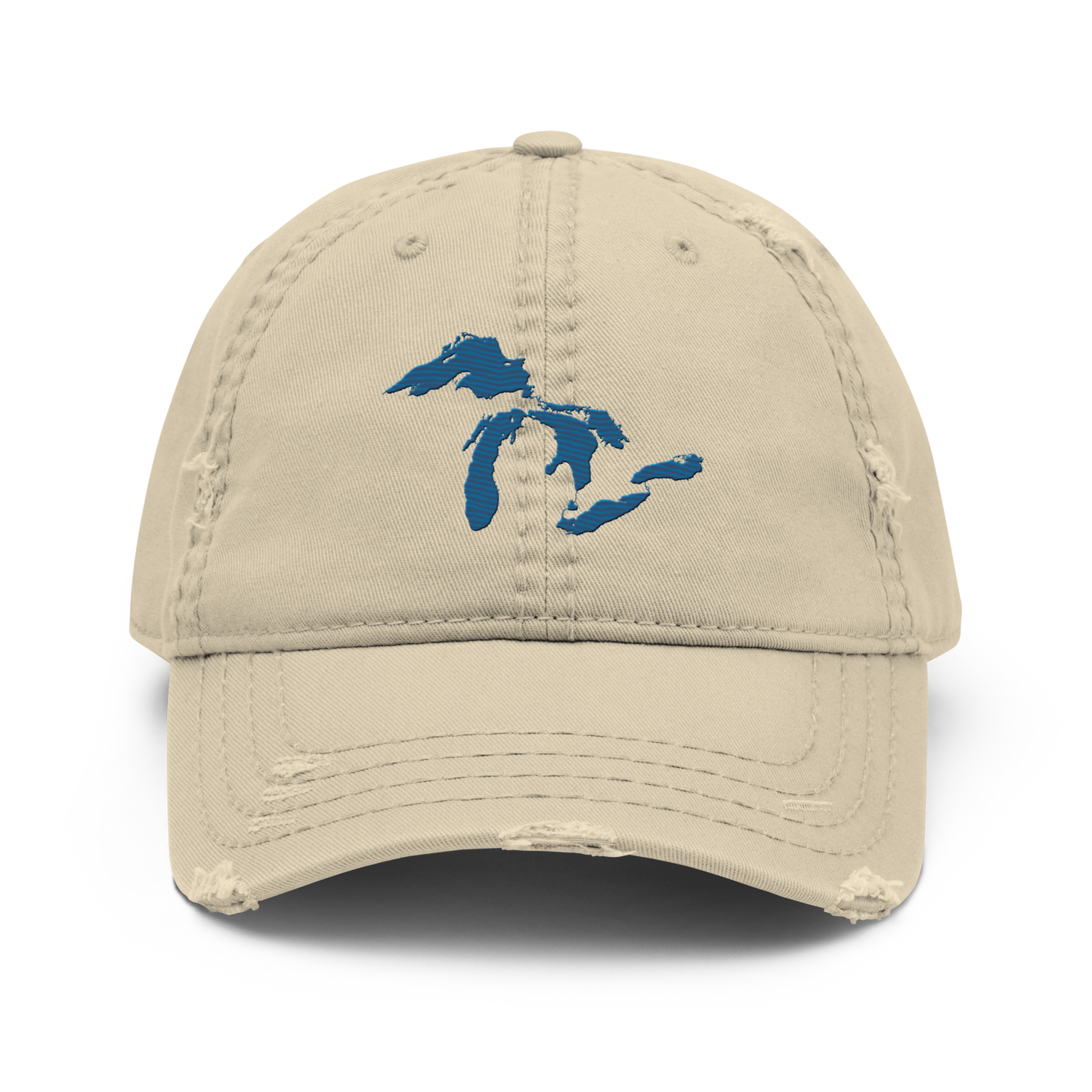 Great Lakes Distressed Dad Hat | Blueberry