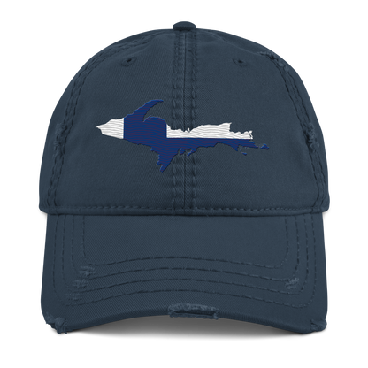 Michigan Upper Peninsula Distressed Dad Hat (FInnish Edition)