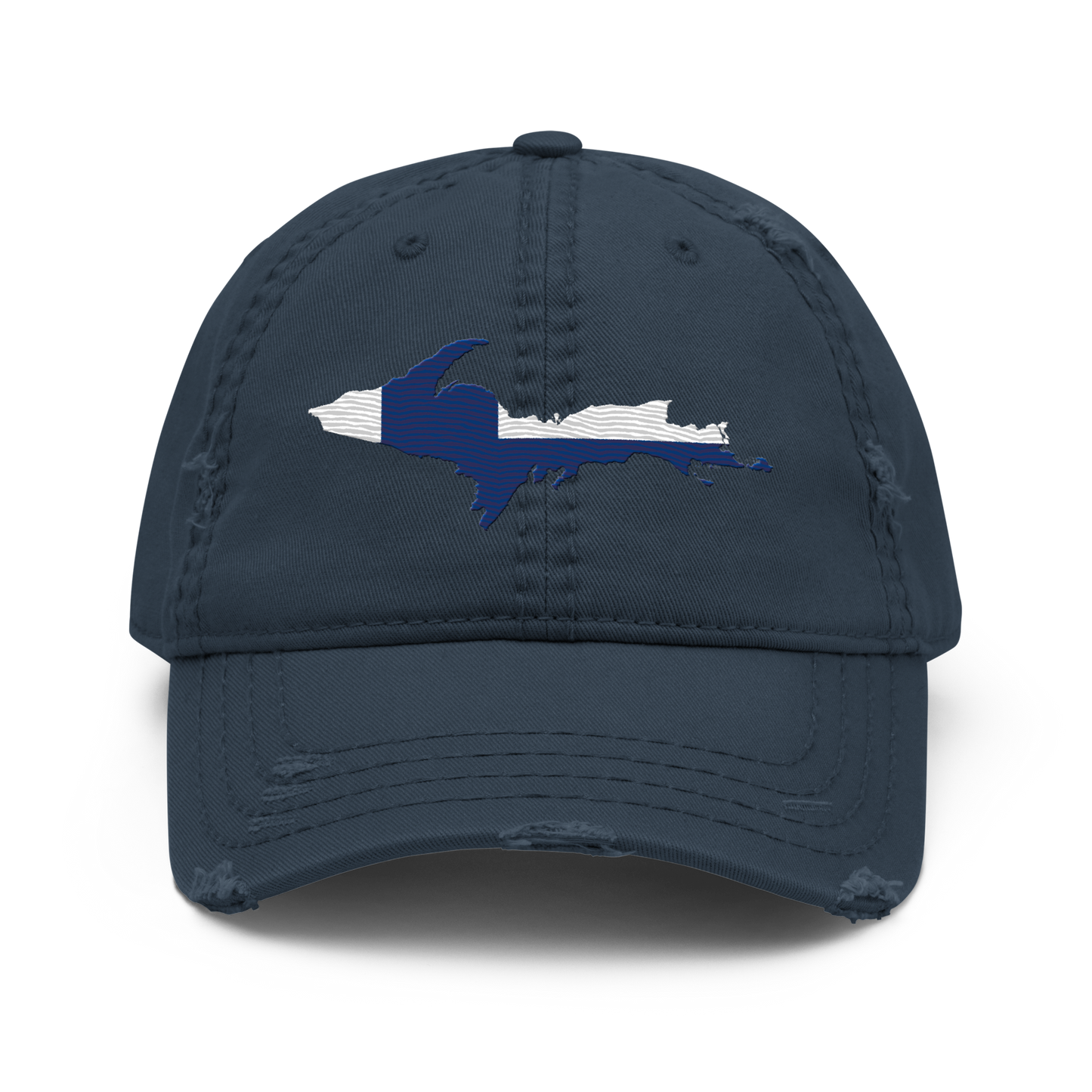 Michigan Upper Peninsula Distressed Dad Hat (FInnish Edition)