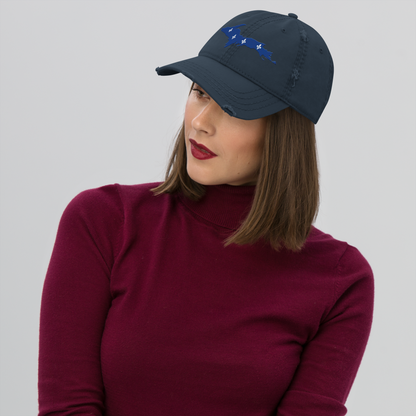 Michigan Upper Peninsula Distressed Dad Hat (French-Canadian Edition)