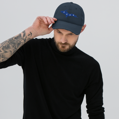 Michigan Upper Peninsula Distressed Dad Hat (French-Canadian Edition)