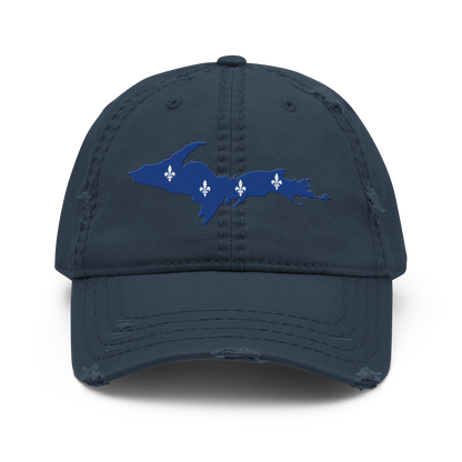 Michigan Upper Peninsula Distressed Dad Hat (French-Canadian Edition)