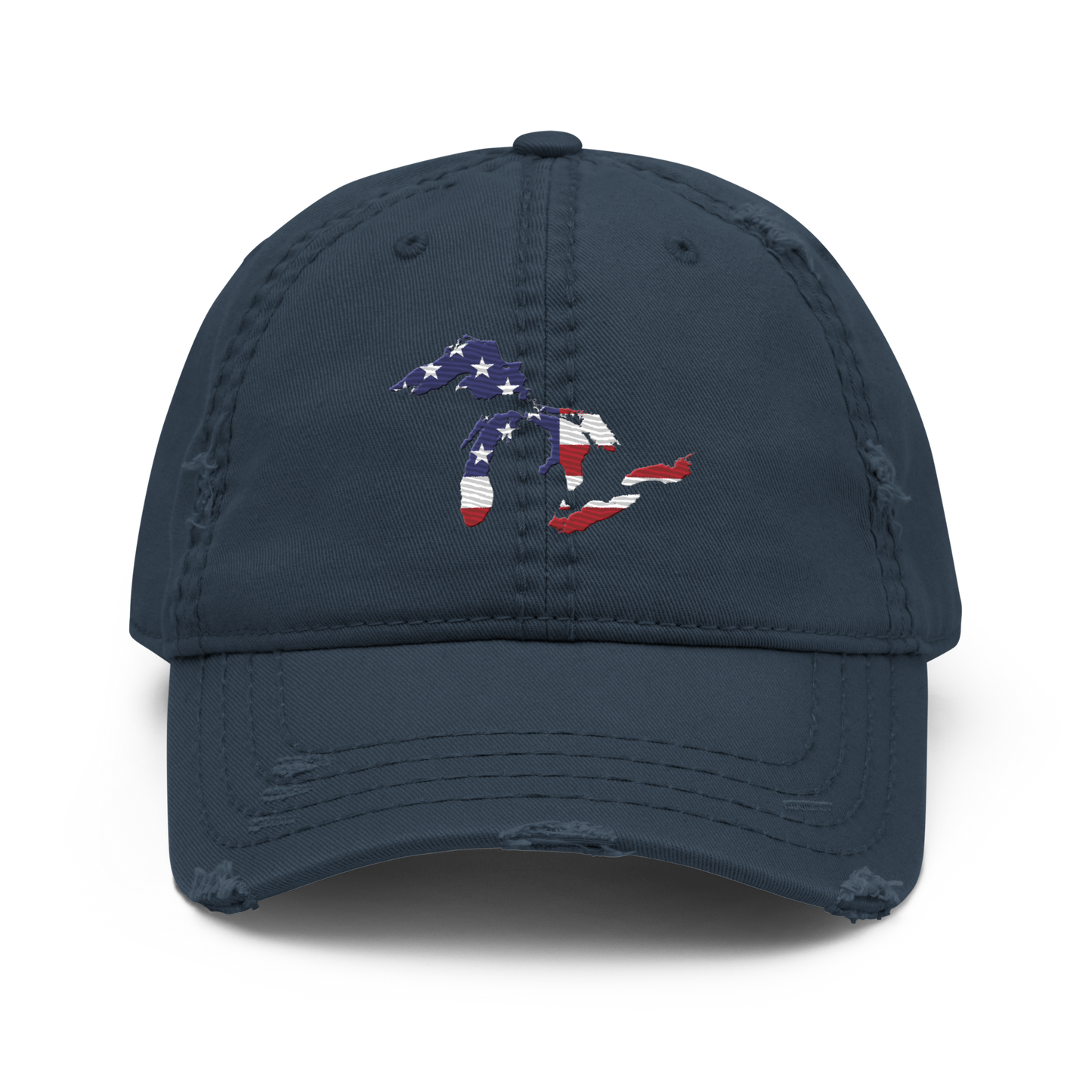 Great Lakes Distressed Dad Hat (Patriotic Edition)
