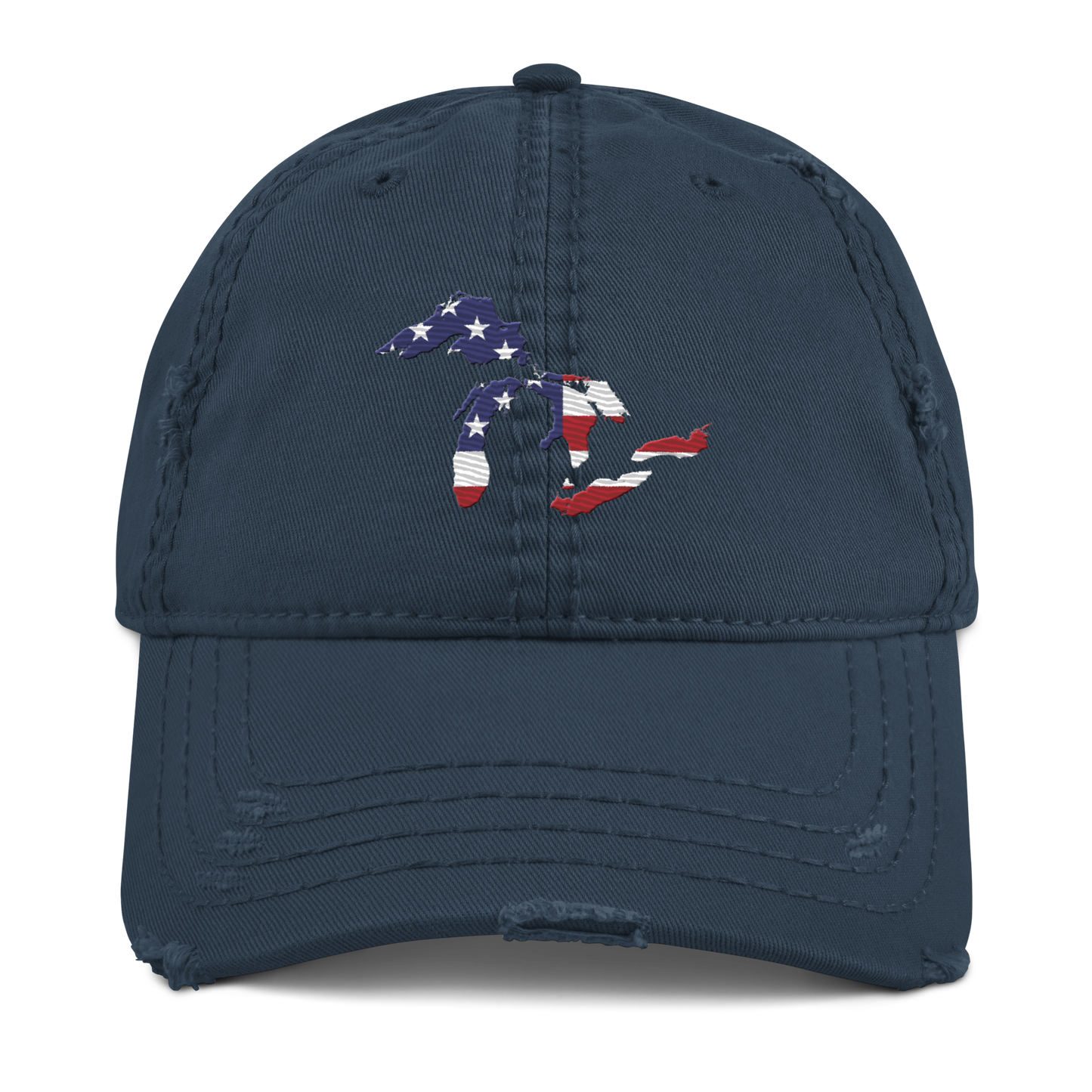 Great Lakes Distressed Dad Hat (Patriotic Edition)