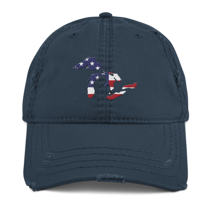 Great Lakes Distressed Dad Hat (Patriotic Edition)