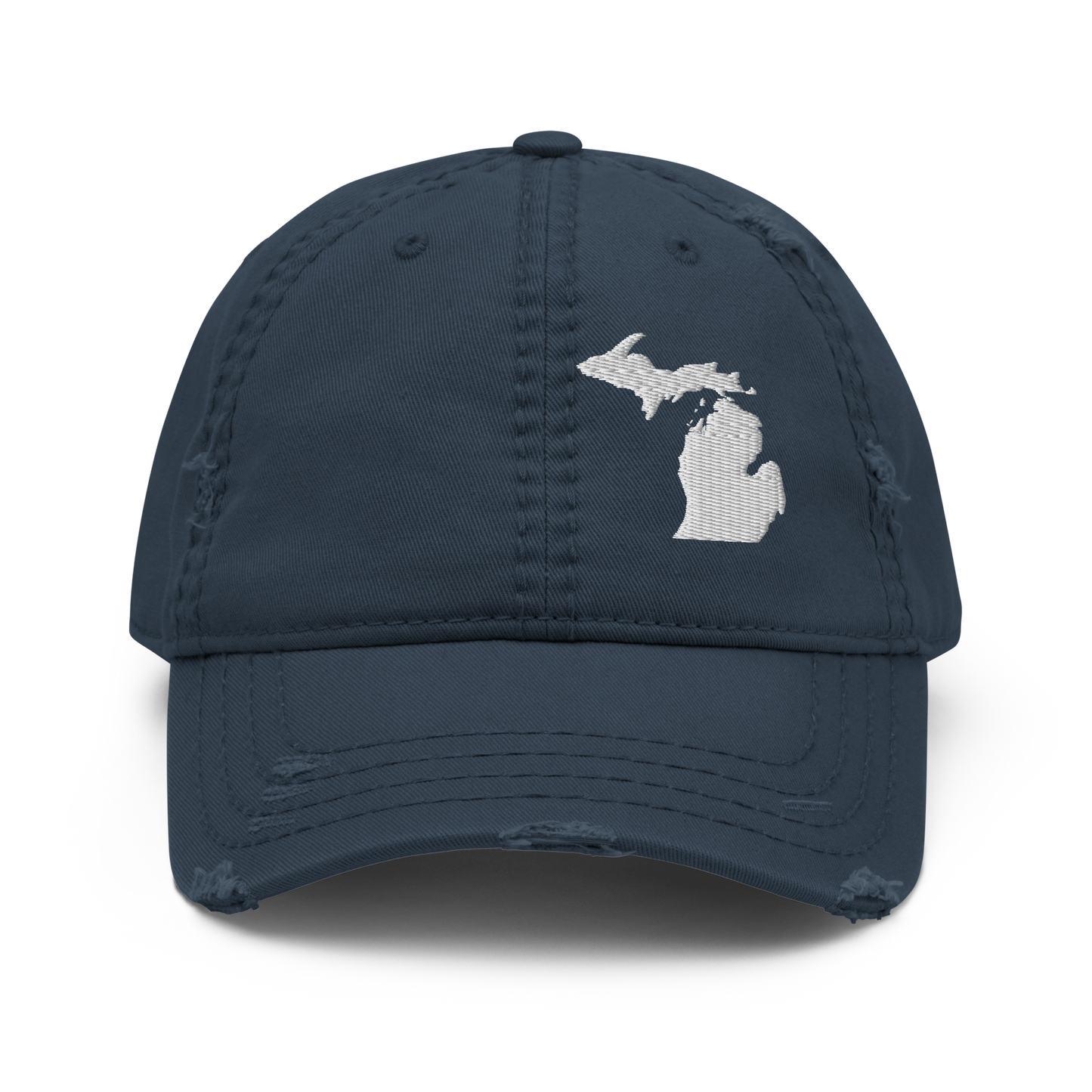 Michigan Distressed Dad Hat (w/ MI Outline)