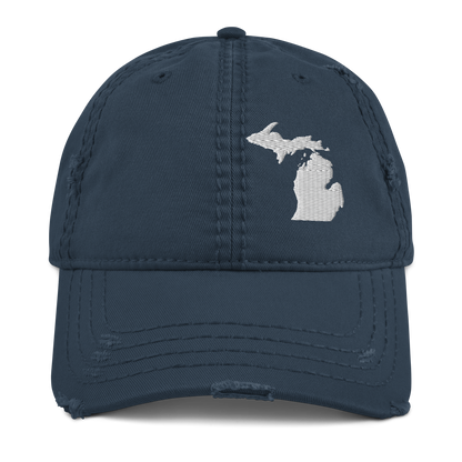 Michigan Distressed Dad Hat (w/ MI Outline)