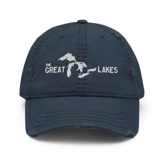 'The Great Lakes' Distressed Dad Hat