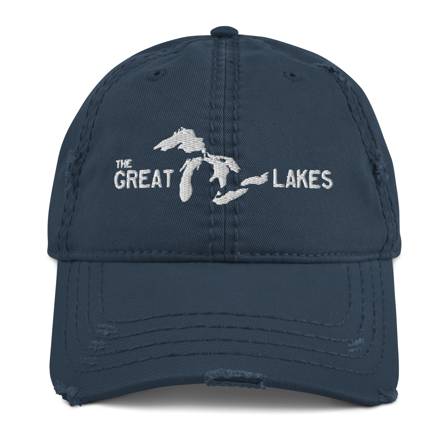 'The Great Lakes' Distressed Dad Hat