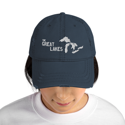 'The Great Lakes' Distressed Dad Hat