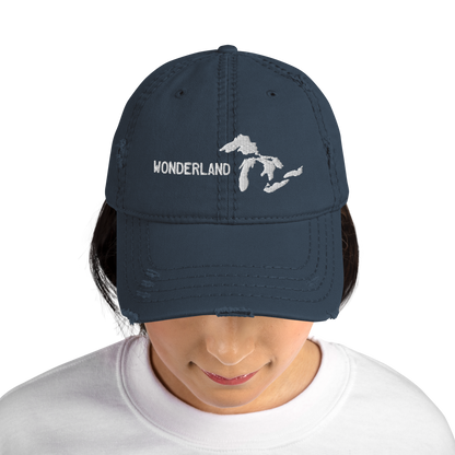 Great Lakes 'Wonderland' Distressed Dad Hat