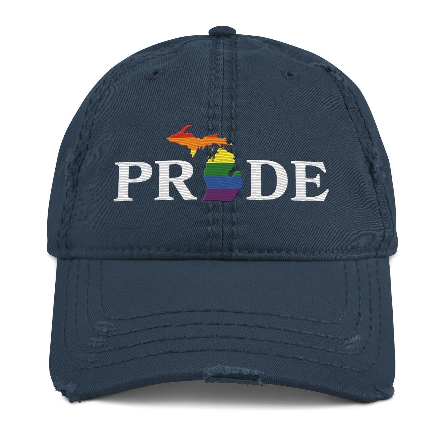 Michigan 'Pride' Distressed Dad Hat