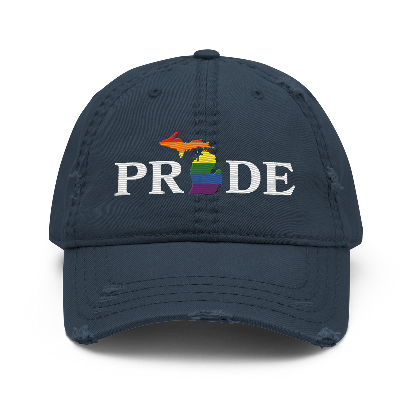 Michigan 'Pride' Distressed Dad Hat