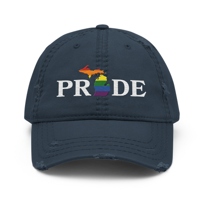 Michigan 'Pride' Distressed Dad Hat