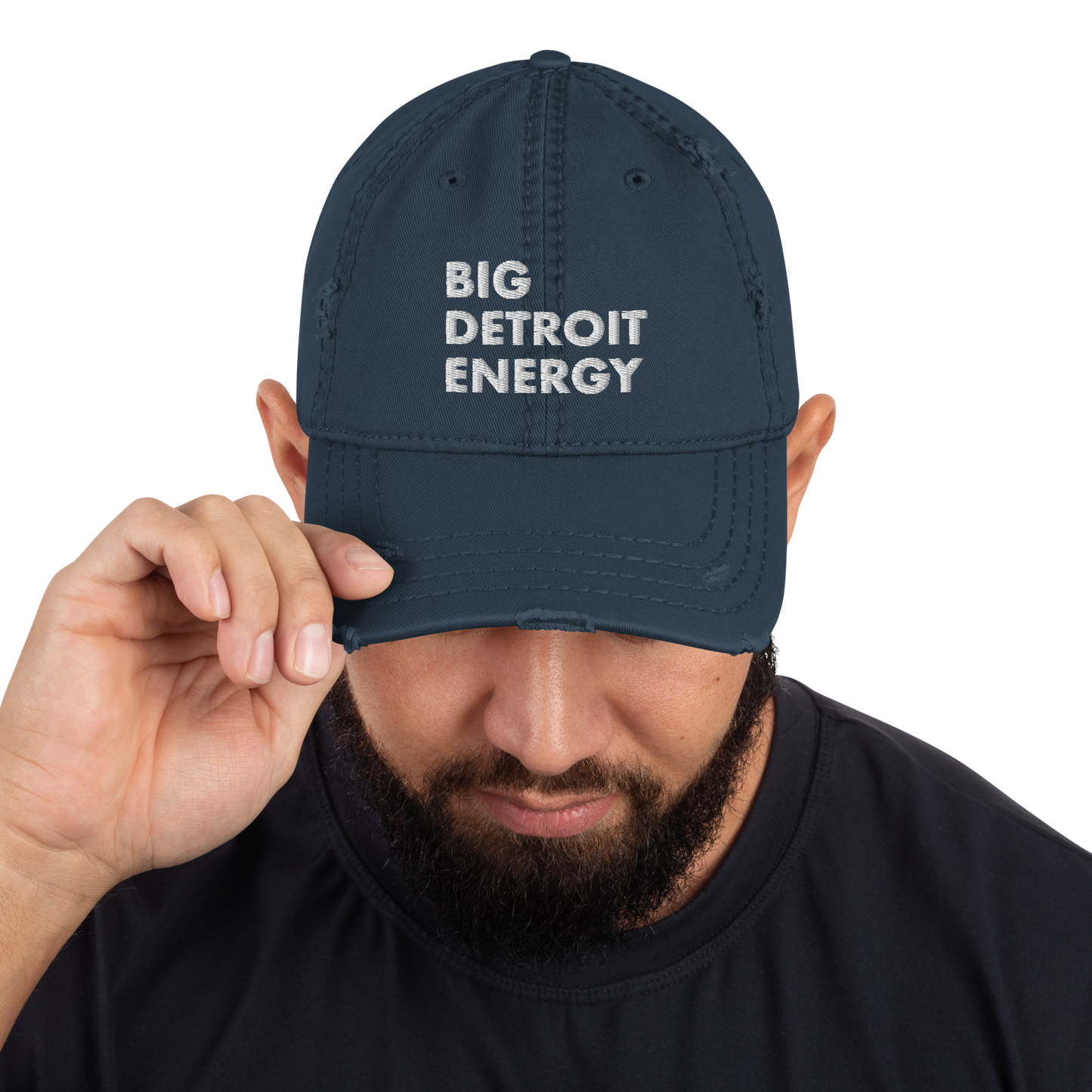 'Big Detroit Energy' Distressed Dad Hat