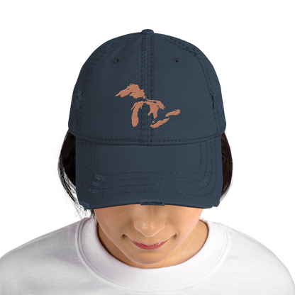 Great Lakes Distressed Dad Hat (Copper Color)