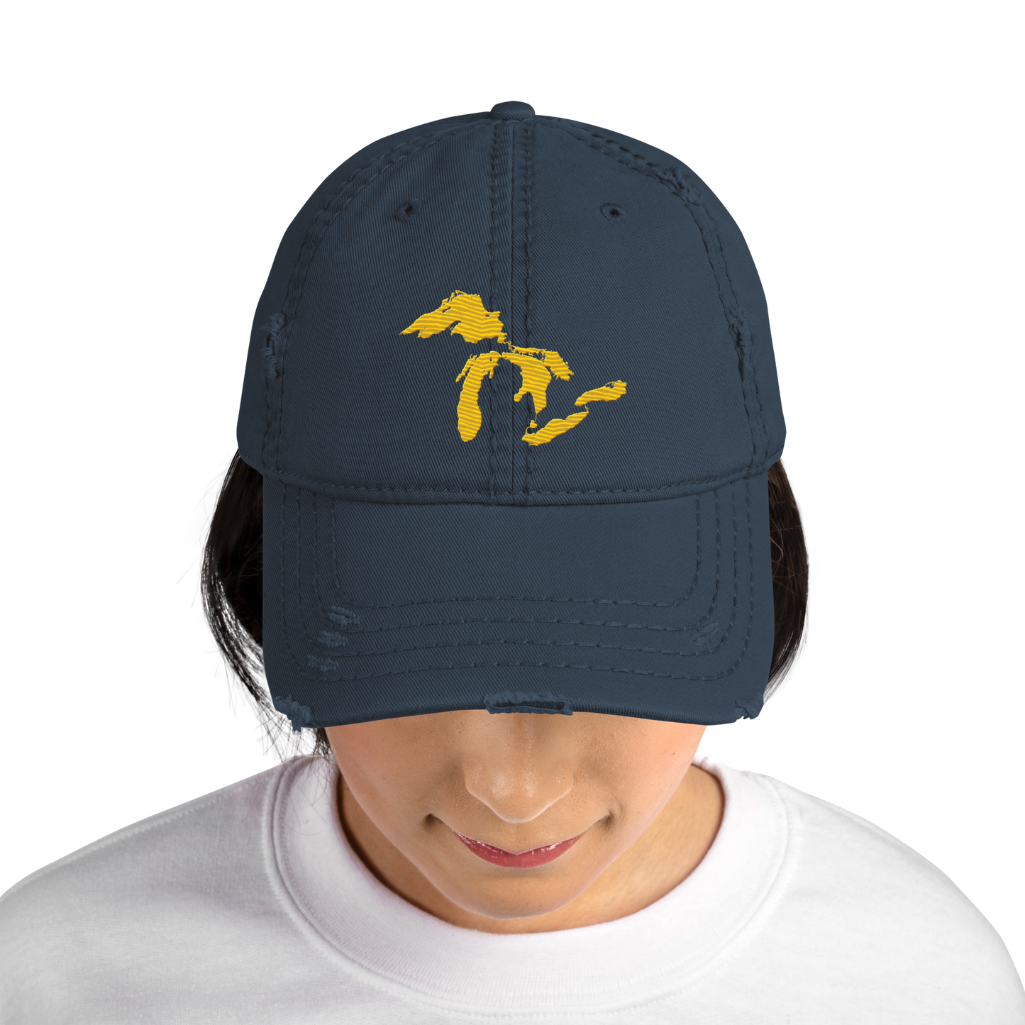 Great Lakes Distressed Dad Hat (Maize)
