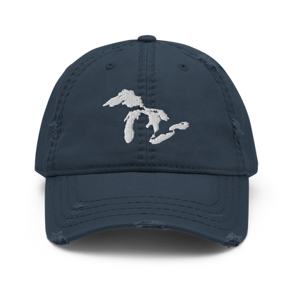 Great Lakes Distressed Dad Hat