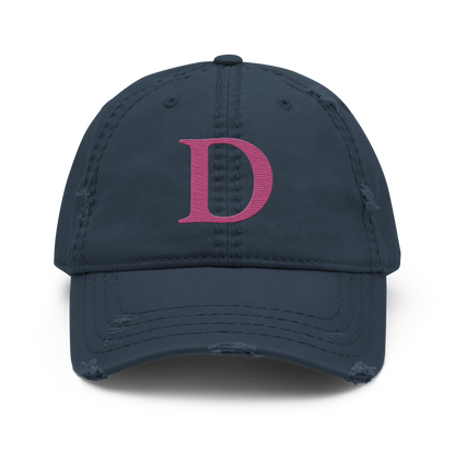 Detroit 'Old French D' Distressed Dad Hat | Apple Blossom Pink