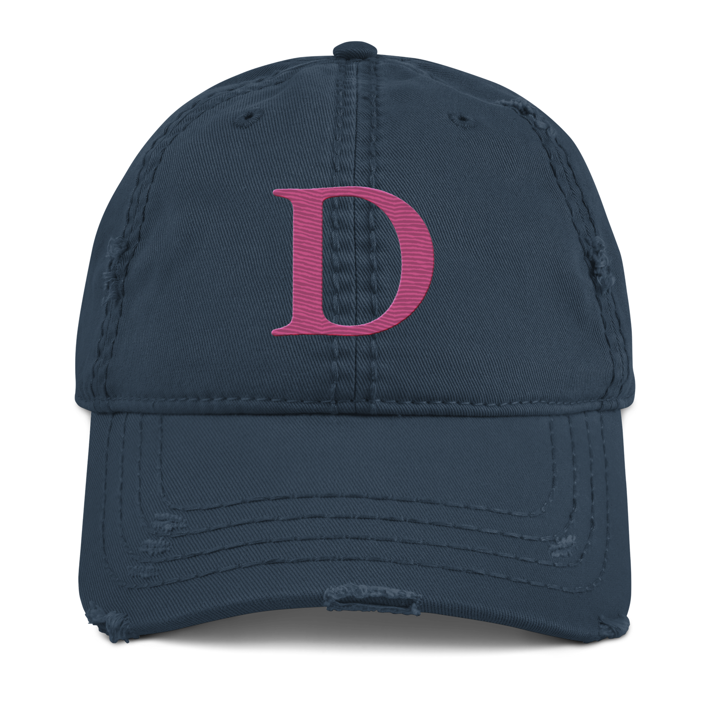 Detroit 'Old French D' Distressed Dad Hat | Apple Blossom Pink