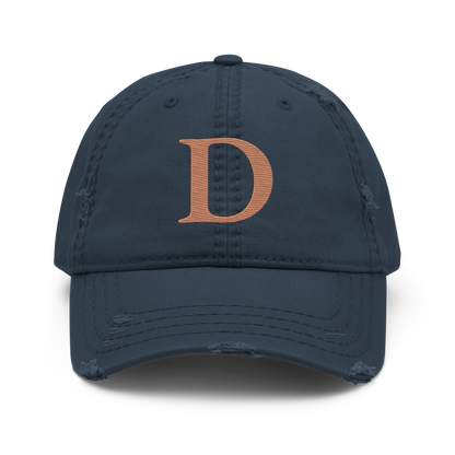 Detroit 'Old French D' Distressed Dad Hat | Copper