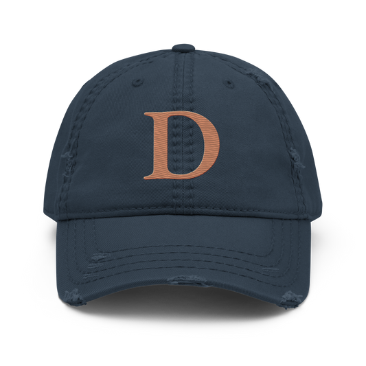 Detroit 'Old French D' Distressed Dad Hat | Copper