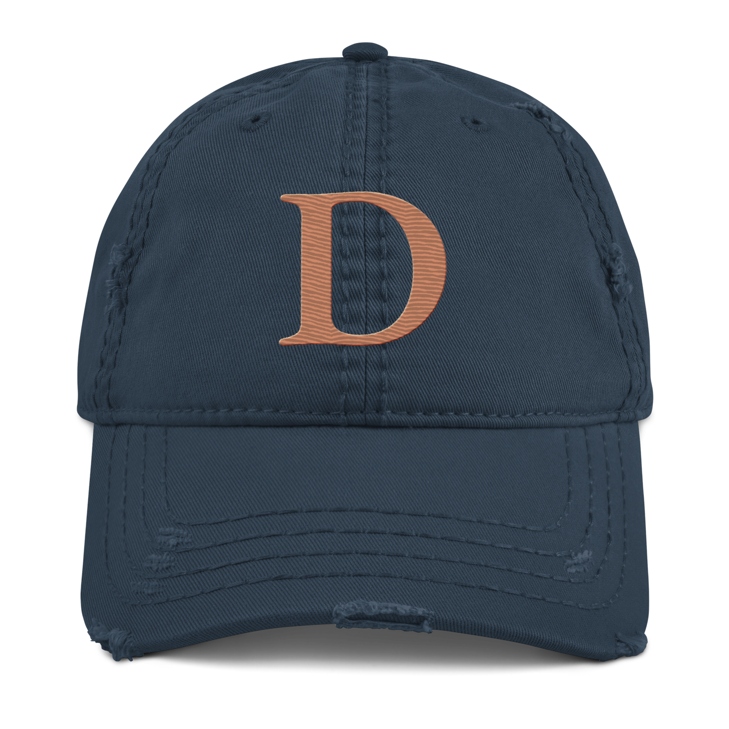 Detroit 'Old French D' Distressed Dad Hat | Copper