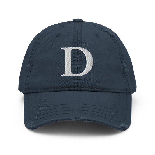 Detroit 'Old French D' Distressed Dad Hat