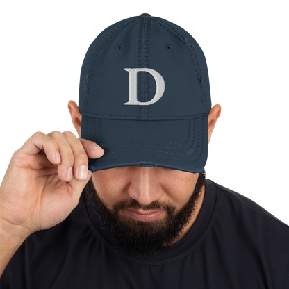 Detroit 'Old French D' Distressed Dad Hat