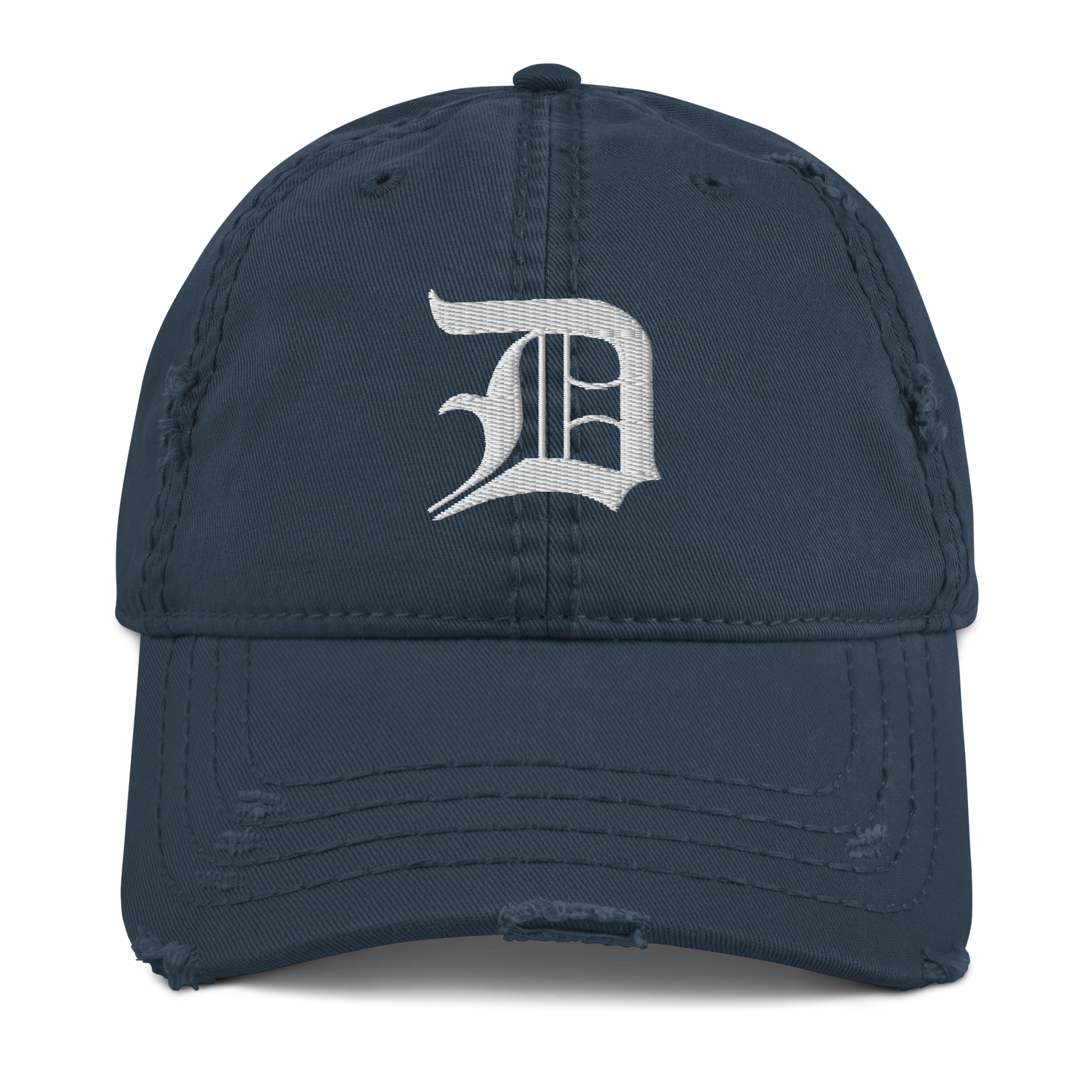 Detroit 'Old English D' Distressed Dad Hat