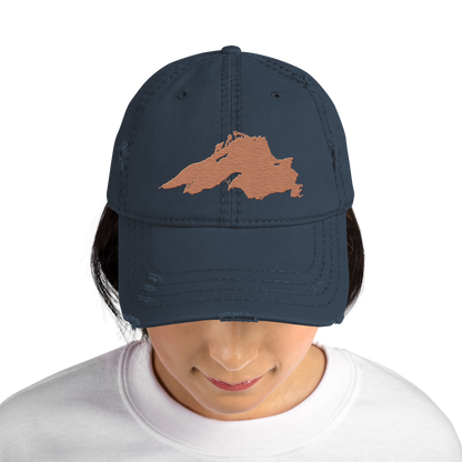 Lake Superior Distressed Dad Hat | Copper