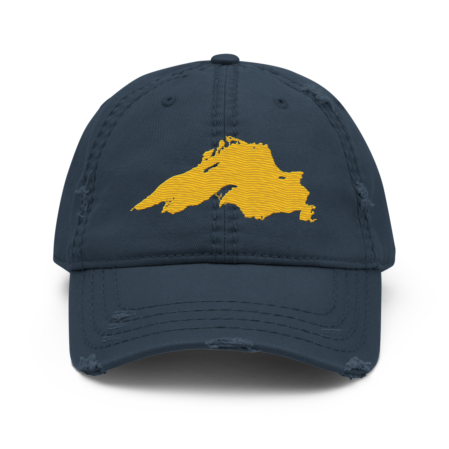 Lake Superior Distressed Dad Hat | Superior Gold