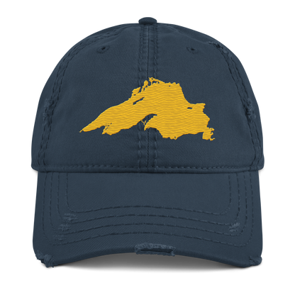 Lake Superior Distressed Dad Hat | Superior Gold