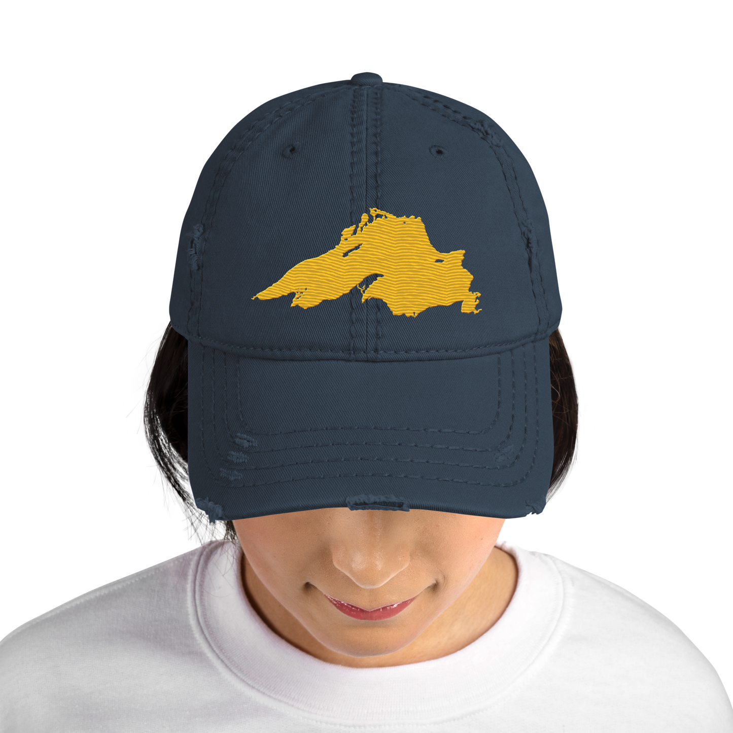 Lake Superior Distressed Dad Hat | Superior Gold