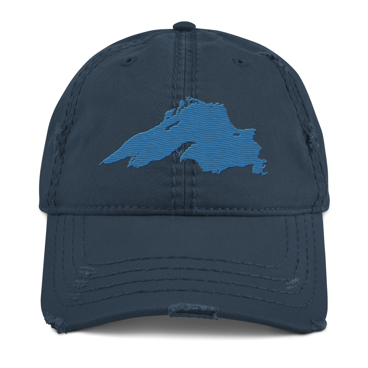 Lake Superior Distressed Dad Hat | Superior Blue