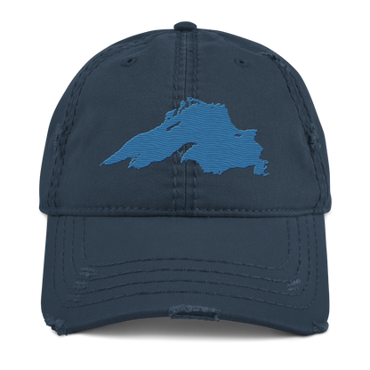 Lake Superior Distressed Dad Hat | Superior Blue