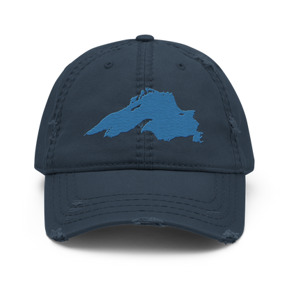 Lake Superior Distressed Dad Hat | Superior Blue