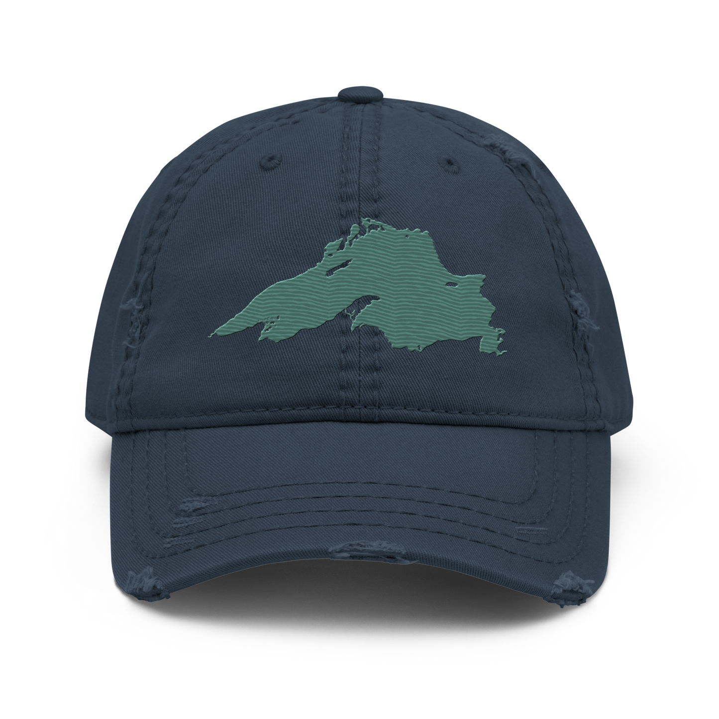 Lake Superior Distressed Dad Hat | Copper Green