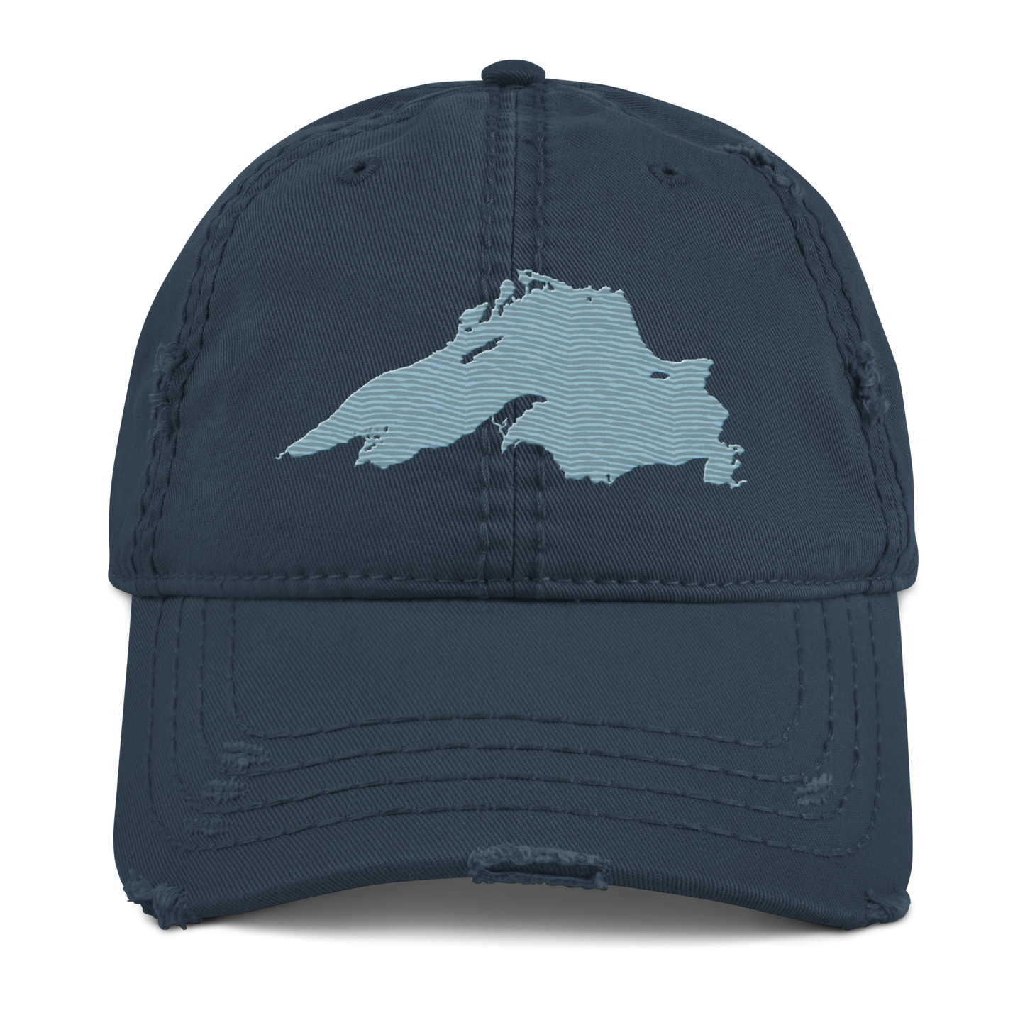 Lake Superior Distressed Dad Hat | Opal Blue