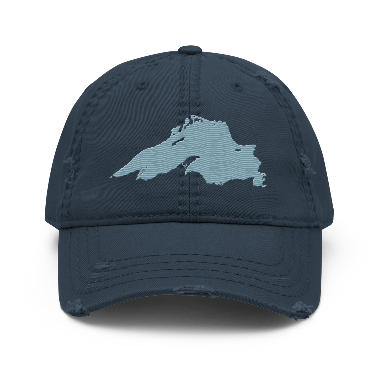 Lake Superior Distressed Dad Hat | Opal Blue