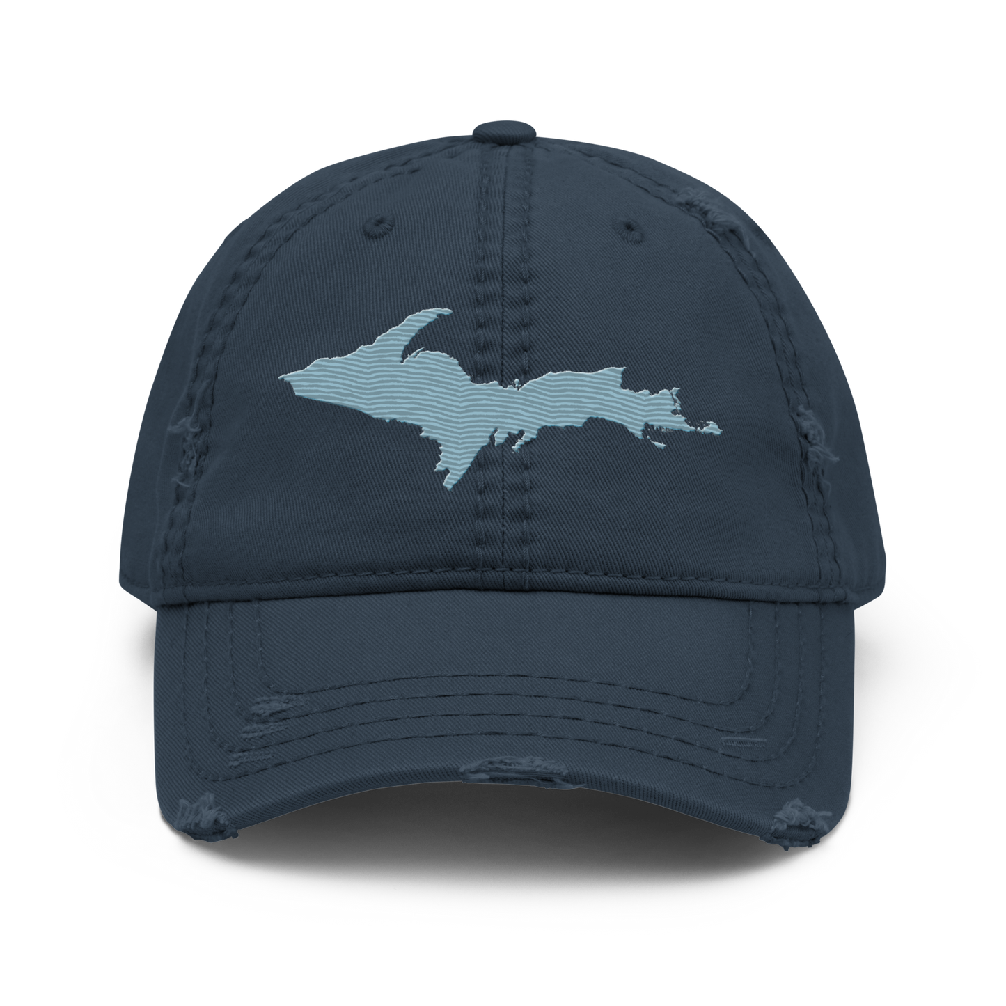 Upper Peninsula Distressed Dad Hat | Opal Blue