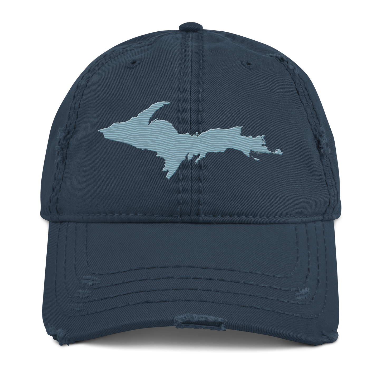 Upper Peninsula Distressed Dad Hat | Opal Blue