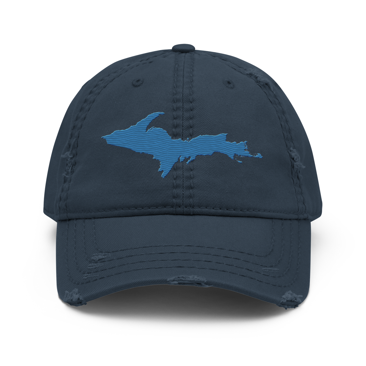 Upper Peninsula Distressed Dad Hat | Superior Blue