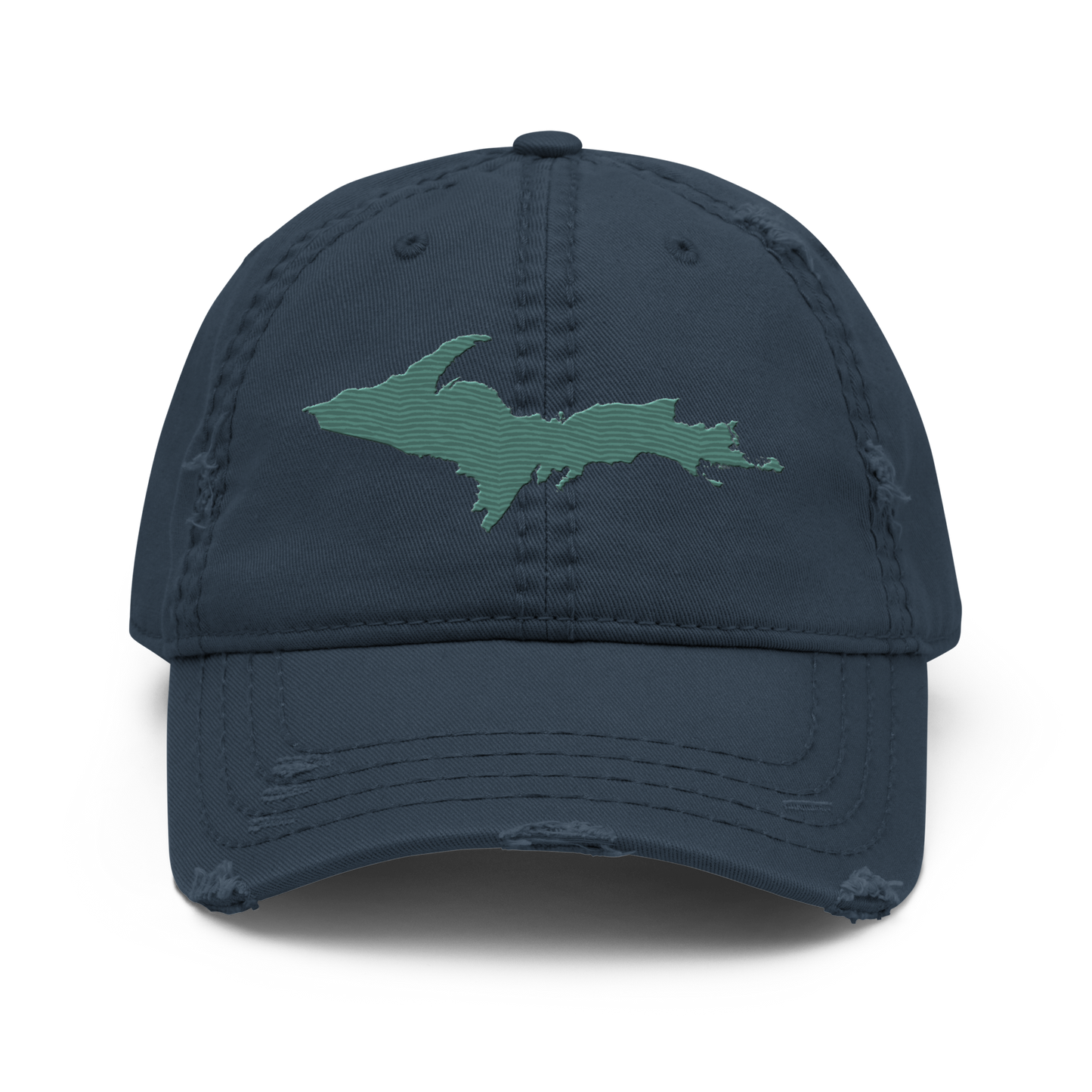 Upper Peninsula Distressed Dad Hat | Copper Green