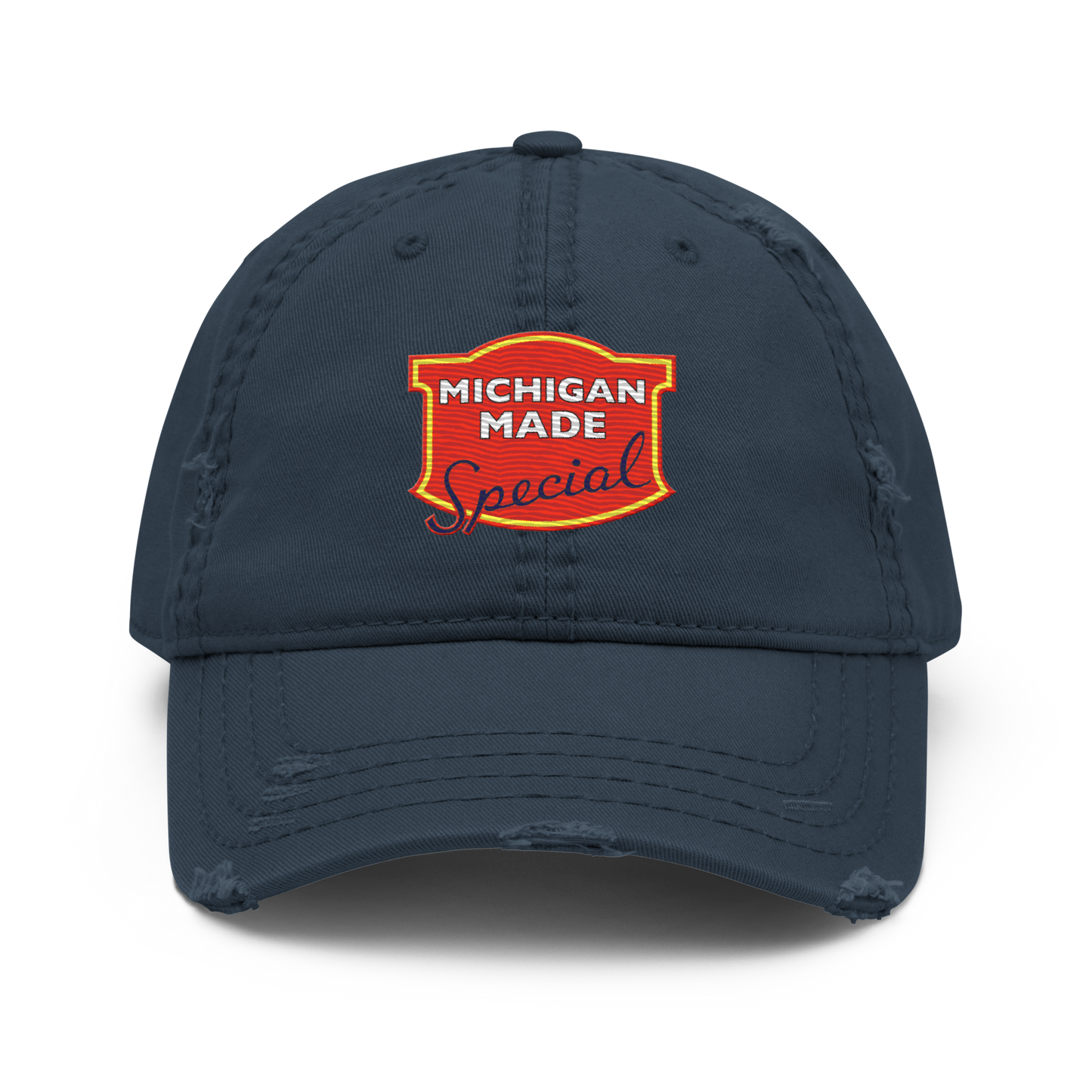 'Michigan Made' Distressed Dad Hat | Potato Chip Parody