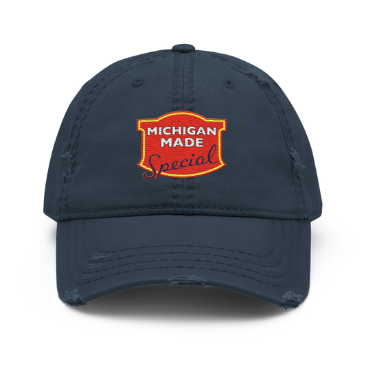 'Michigan Made' Distressed Dad Hat | Potato Chip Parody