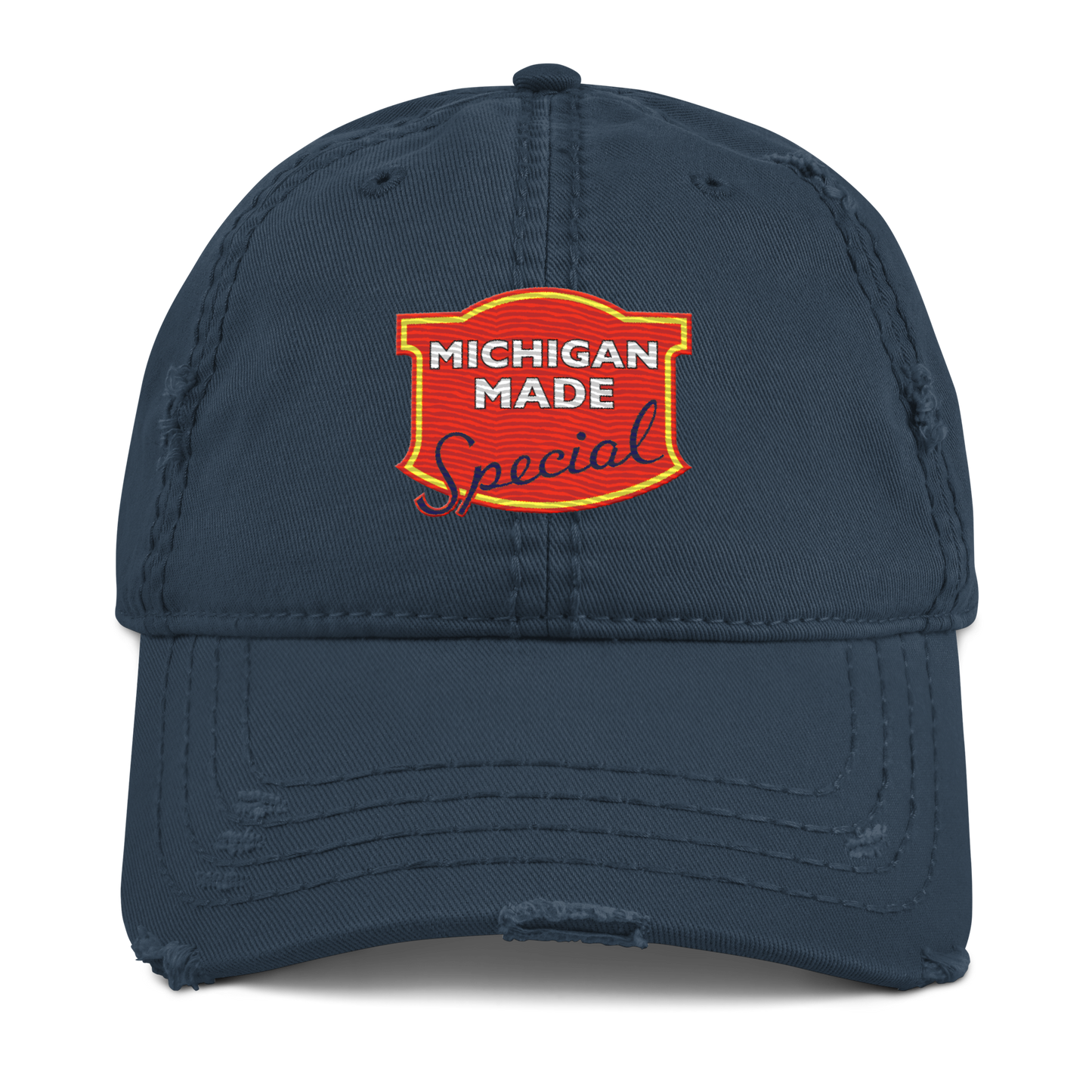 'Michigan Made' Distressed Dad Hat | Potato Chip Parody